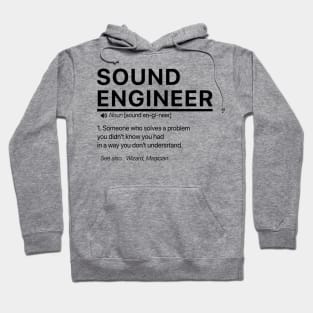 Sound engineer definition Hoodie